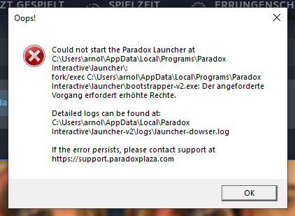 Paradox Launcher error 2.png